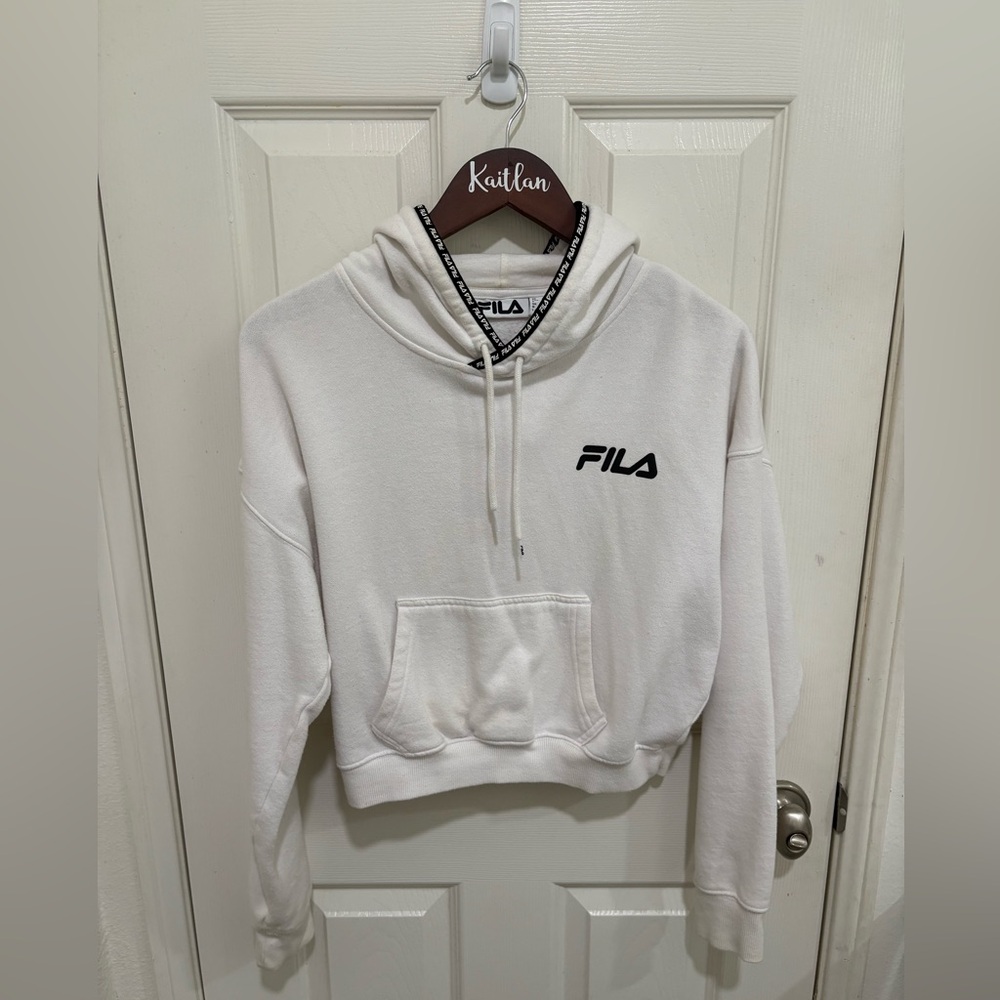 Fila Women's Cream Cowl Neck Sweater